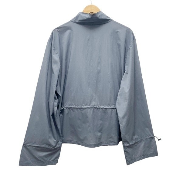 NWT Zyia Active Drawstrings Lightweight Windbreaker Blue Gray Women’s Large New - Picture 3 of 16